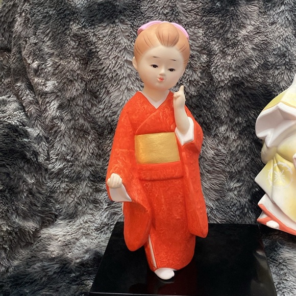 Vintage Japanese Hakata Dolls  Kimono
Geisha Maiko Folk Craft - Picture 4 of 16